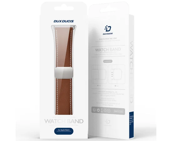 Ремешок Dux Ducis Genuine Leather для Apple Watch 38/40/41/42mm(ser.10) Brown