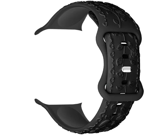 Ремінець Hoco WA30 Flexible series 3D solid color silicone strap для Apple watch 42(ser.1-3)/44/45/49 Black