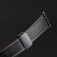 Ремешок Dux Ducis Genuine Leather для Apple Watch 38/40/41/42mm(ser.10) Black