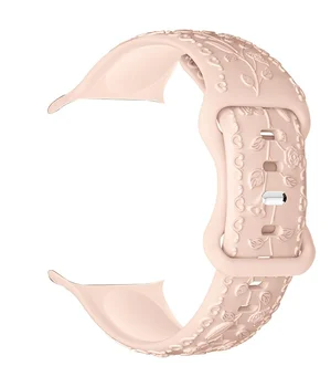 Ремешок Hoco WA30 Flexible series 3D solid color silicone strap для Apple watch 42(ser.1-3)/44/45/49 Powder Sand