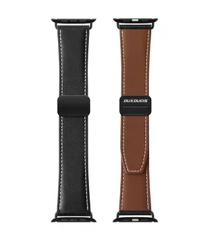 Ремешок Dux Ducis Genuine Leather для Apple Watch 38/40/41/42mm(ser.10) Black