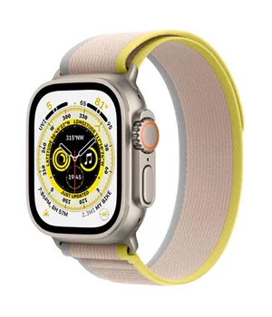 Ремінець Hoco WA14 Original series Apple watch (38/40/41mm) Yellow with White