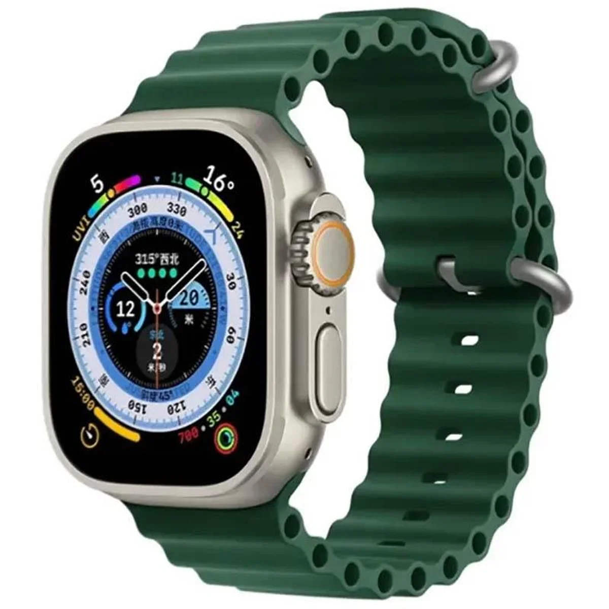 Ремешок Ocean Band для Apple Watch 38/40/41/42mm(ser.10) Зеленый / Forest green