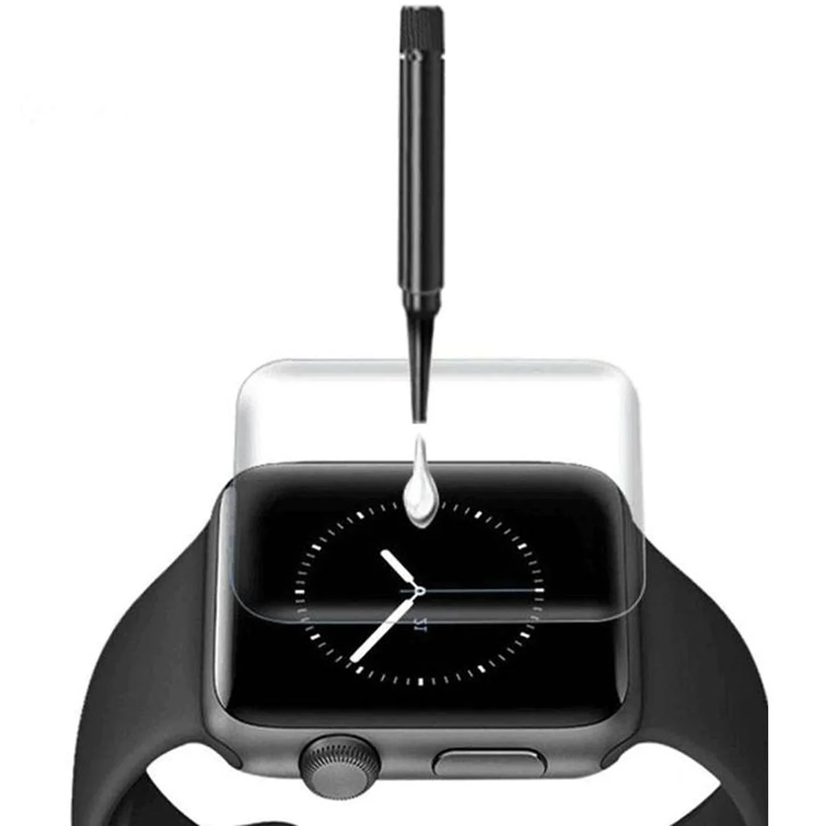 Защитное 3D стекло Mocolo с УФ лампой для Apple watch (40mm) Прозрачный