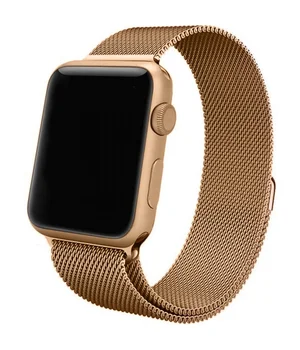 Ремешок Milanese Loop Design для Apple Watch 38/40/41/42mm(ser.10) Champagne