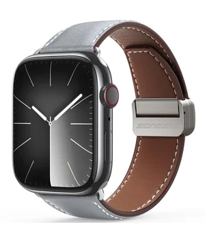 Ремінець Dux Ducis Genuine Leather для Apple Watch 42(ser.1-3)/44/45/46/49mm Grey