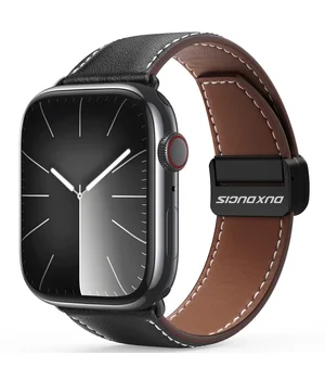 Ремешок Dux Ducis Genuine Leather для Apple Watch 38/40/41/42mm(ser.10) Black