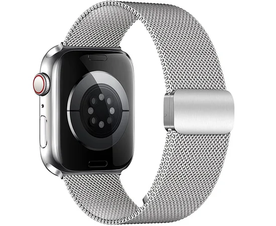 Ремінець Hoco WA26 Milanese Loop Strap для Apple watch 44/45/46/49mm Silver