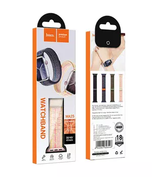 Ремешок Hoco WA25 Original series nylon strap для Apple watch 38/40/41mm Starlight with Pink