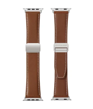 Ремешок Dux Ducis Genuine Leather для Apple Watch 42(ser.1-3)/44/45/46/49mm Brown