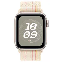 Ремінець Nylon Sport Loop для Apple Watch 42(ser.1-3)/44/45/46/49mm Starlight / Pink