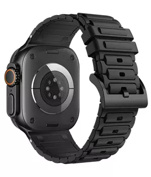 Ремешок Hoco WA35 Emir series thickened silicone strap для Apple watch 44/45/46/49mm Black