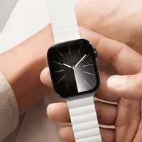 Ремешок BlueO Magnetic Silicone для Apple Watch 42(ser.1-3)/44/45/46/49mm White / Orange