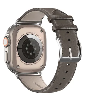 Ремешок Dux Ducis Leather Strap Classic для Apple Watch 38/40/41/42mm(ser.10) Grey