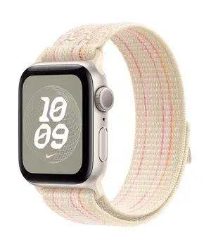 Ремешок Nylon Sport Loop для Apple Watch 38/40/41/42mm(ser.10) Starlight / Pink