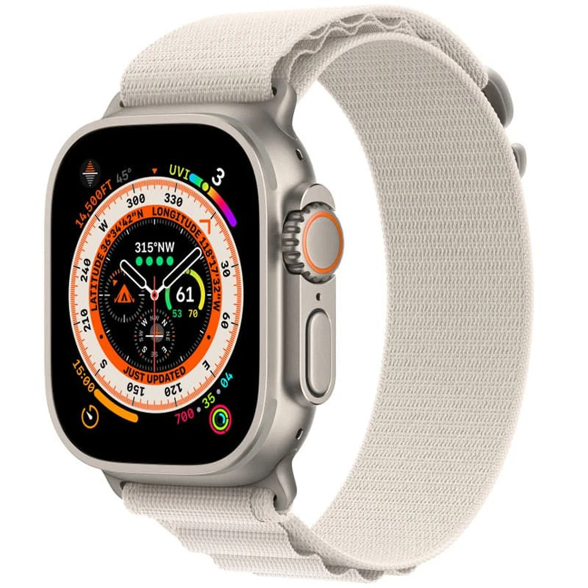 Ремінець Alpine Loop для Apple Watch 42(ser.1-3)/44/45/46/49mm (m/l) Сірий / Starlight