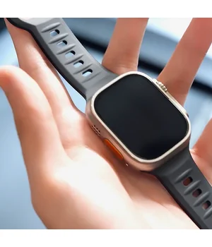Ремінець BlueO Fluoro Rubber Sport для Apple Watch 42(ser.1-3)/44/45/46/49mm Black