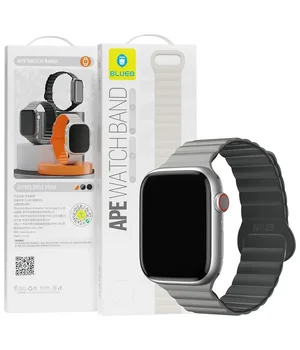 Ремешок BlueO Magnetic Silicone для Apple Watch 42(ser.1-3)/44/45/46/49mm Grey