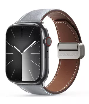 Ремінець Dux Ducis Genuine Leather для Apple Watch 38/40/41/42mm(ser.10) Grey