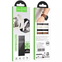 Ремешок Hoco WA34 Basic magnetic buckle silicone leather strap для Apple watch 38/40/41/42mm Black