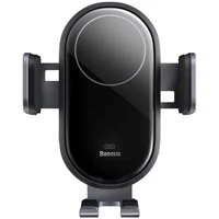 Автодержатель с БЗУ Baseus LightChaser Wireless Charging Electric Car Mount 15W (C40355900121-00) Black