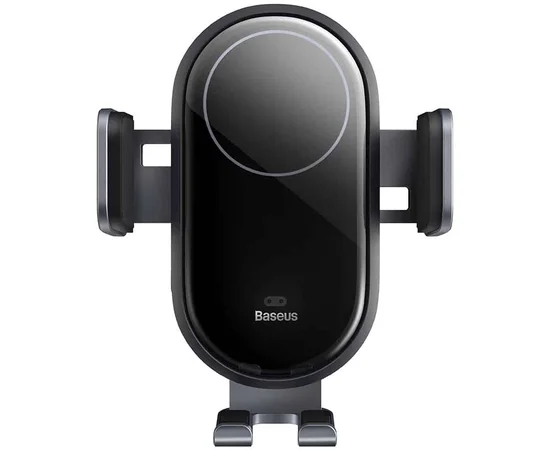 Автодержатель с БЗУ Baseus LightChaser Wireless Charging Electric Car Mount 15W (C40355900121-00) Black
