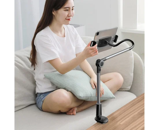 Регулируемая подставка для телефона/планшета Baseus Otaku Life Rotary Adjustment Lazy Pro (LUZQ) Gray