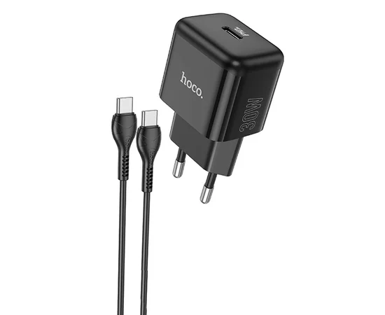 СЗУ Hoco N32 Glory PD30W Type-C to Type-C Black