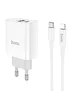 СЗУ HOCO C80A PD+QC3.0 (1USB/3.1A) Type-C to lightning Белый