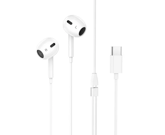 Стерео наушники Hoco M101 Max Type-C White