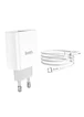 СЗУ HOCO C80A PD+QC3.0 (1USB/3.1A) Type-C to Type-C Белый