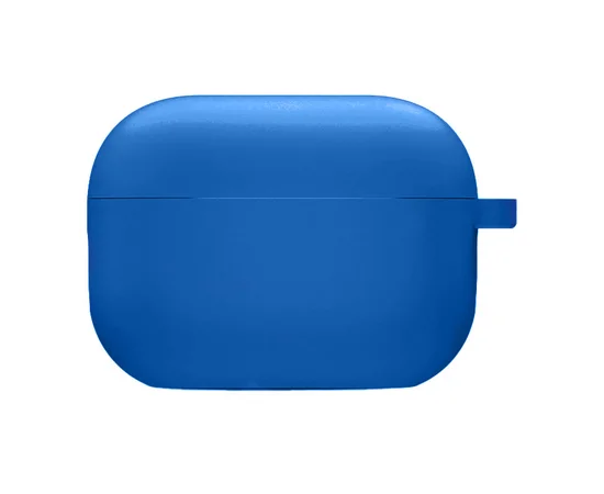 Силиконовый футляр с микрофиброй для наушников Airpods Pro 2 Синий / Royal blue