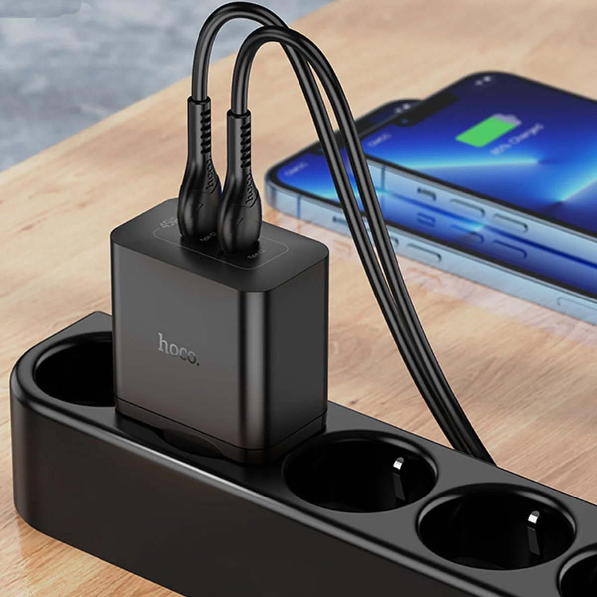 СЗУ Hoco N35 Streamer PD45W (2C) Black