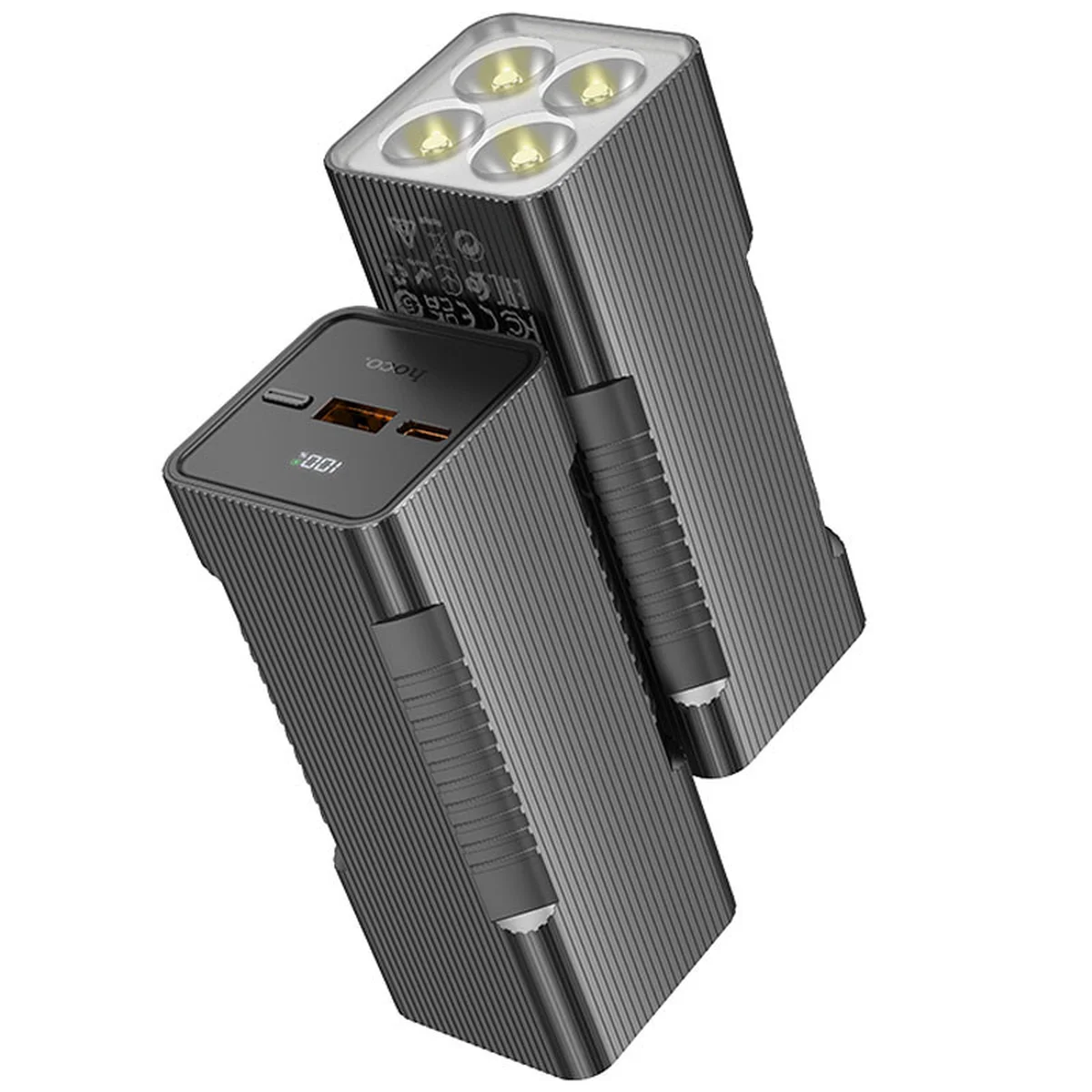 Портативний зарядний пристрій Power Bank Hoco Q15 Flashlight 22.5W 10000 mAh Black
