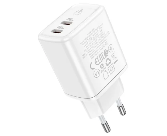 СЗУ Borofone BN9 PD35W (2Type-C) White