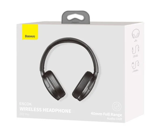 Накладные беспроводные наушники Baseus Encok Wireless headphone D02 Pro (NGTD01030) Black