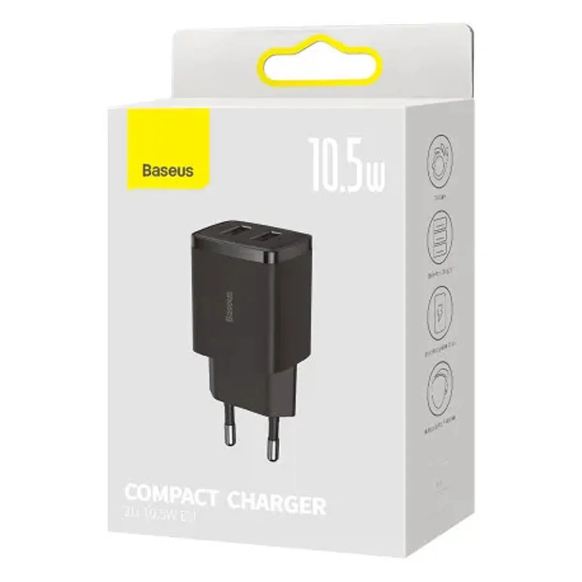 СЗУ Baseus Compact 10.5W (2USB) (CCXJ01) Черный