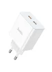 СЗУ Hoco C108A PD 35W (2 Type-C) White