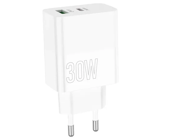 СЗУ Borofone BA75A PD30W+QC3.0 White