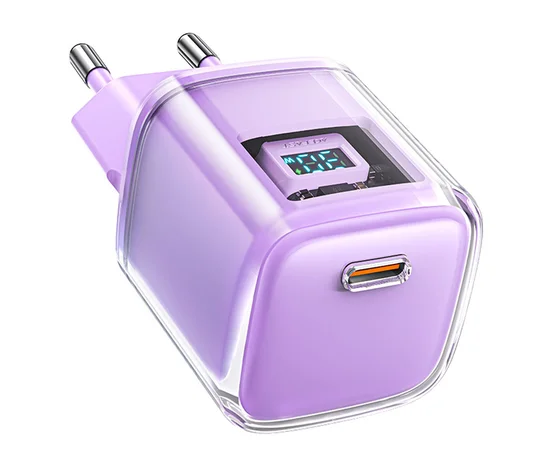 СЗУ Acefast A53 Sparkling series PD30W GaN (USB-C) Alfalfa purple