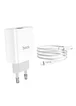 СЗУ HOCO C80A PD+QC3.0 (1USB/3.1A) Type-C to lightning Белый