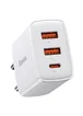 СЗУ Baseus Compact Quick Charger 30W QC+ PD (1Type-C + 2USB) (CCXJ-E) Білий