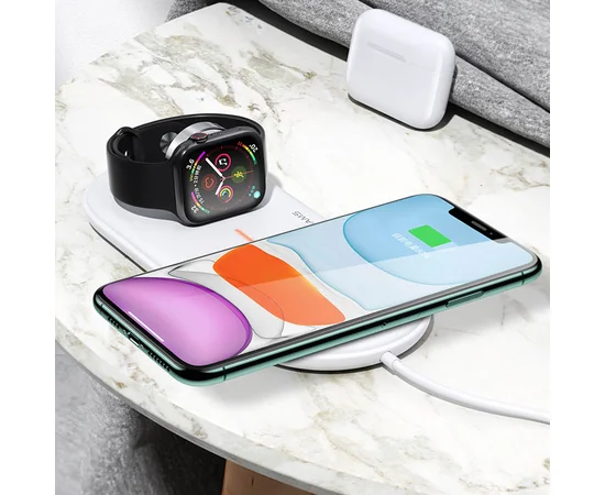 БЗУ Usams US-CD119 2in1 + Кабель Белый