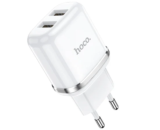 СЗУ Hoco N4 (2USB/2.4A) Белый