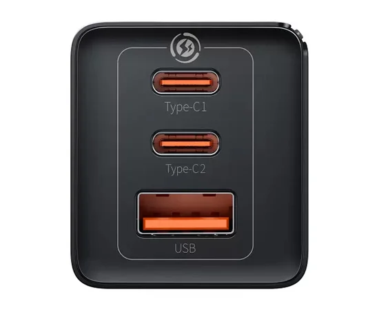 СЗУ Baseus GaN5 Pro 65W 2Type-C+USB 100W EU (CCGP12020) Black