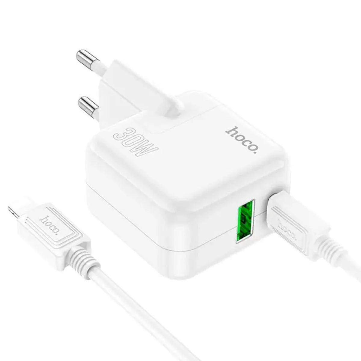 СЗУ Hoco C111A PD 30W+QC3.0 Type-C to Lightning White