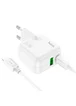 СЗУ Hoco C111A PD 30W+QC3.0 Type-C to Lightning White