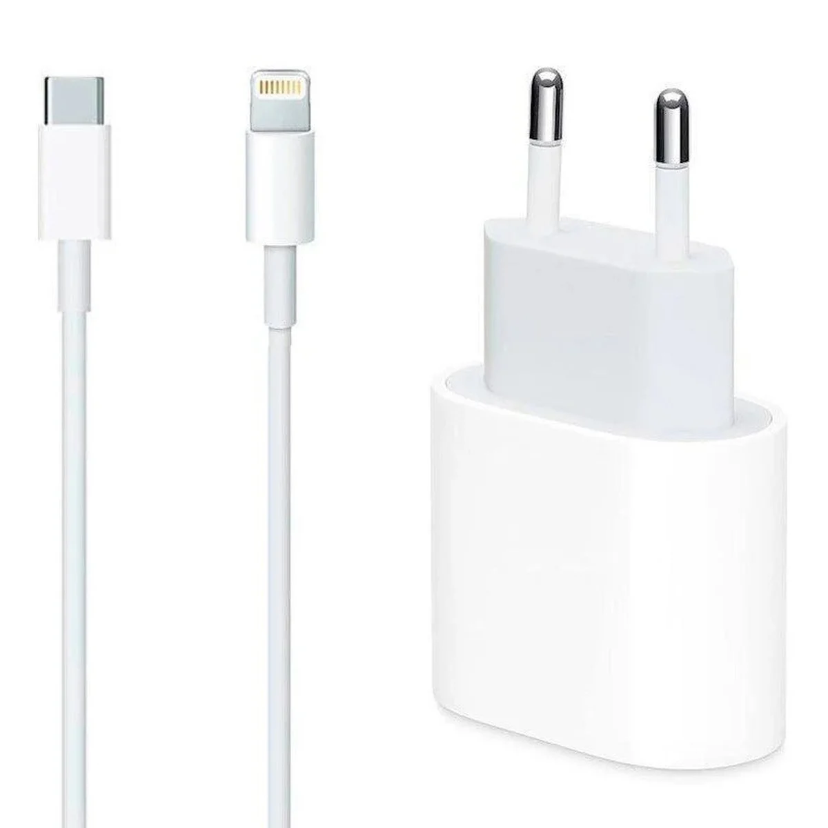 СЗУ для Apple iPhone 20W Type-C Power Adapter (A) + Cable Type-C to Lightning Белый