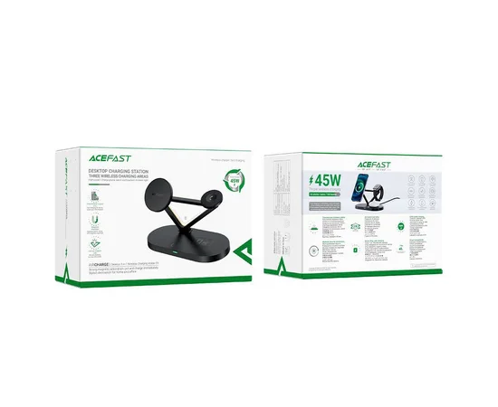 БЗУ Acefast E9 desktop 3-in-1 Black