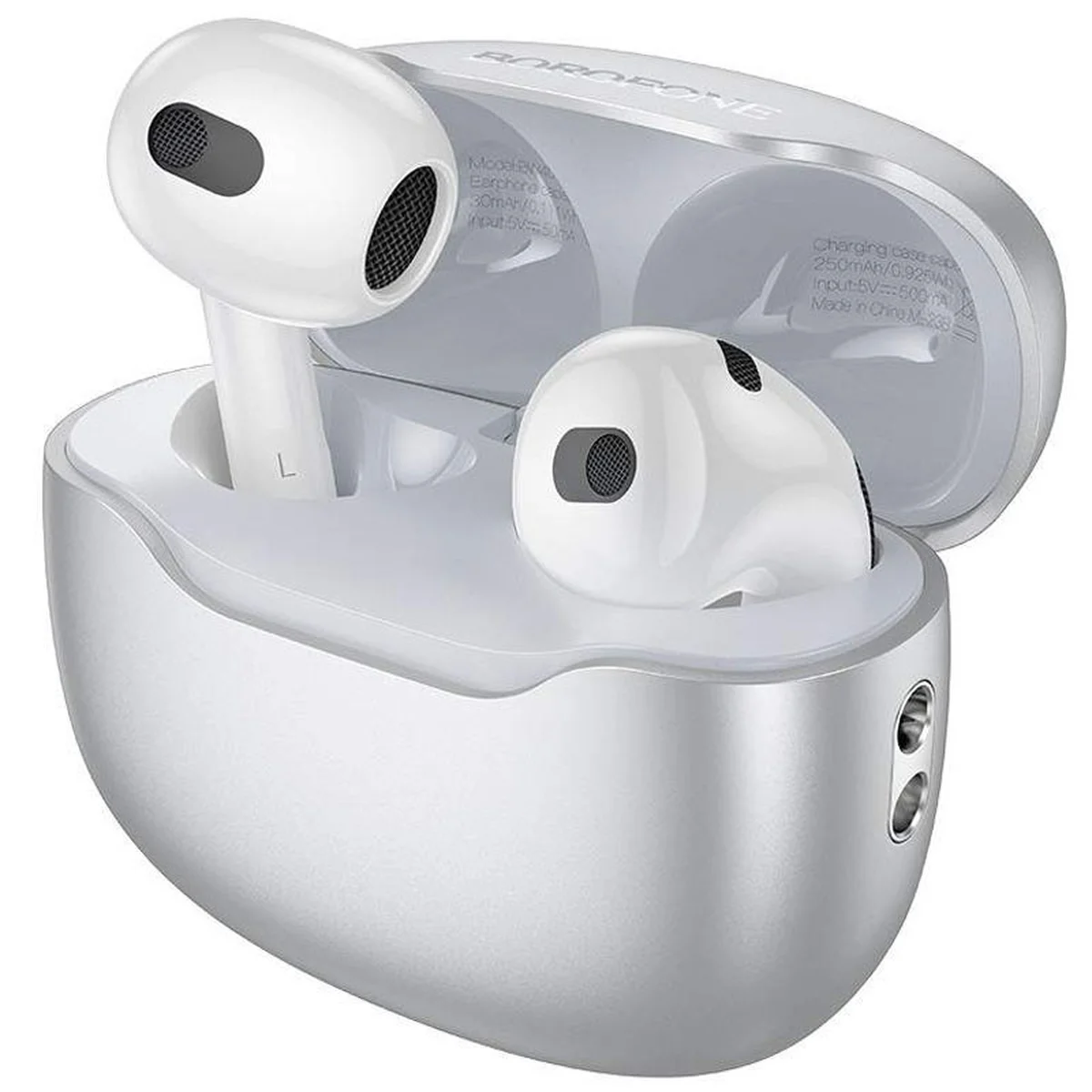 Беспроводные TWS наушники BOROFONE BW40 Frost moon silver